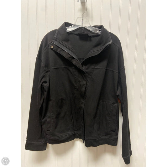 Jacket Shirt By Diane Gilman In Black, Size: 1x