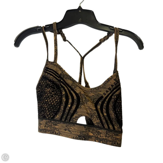 Athletic Bra By Cmc In Black & Tan, Size: Xl