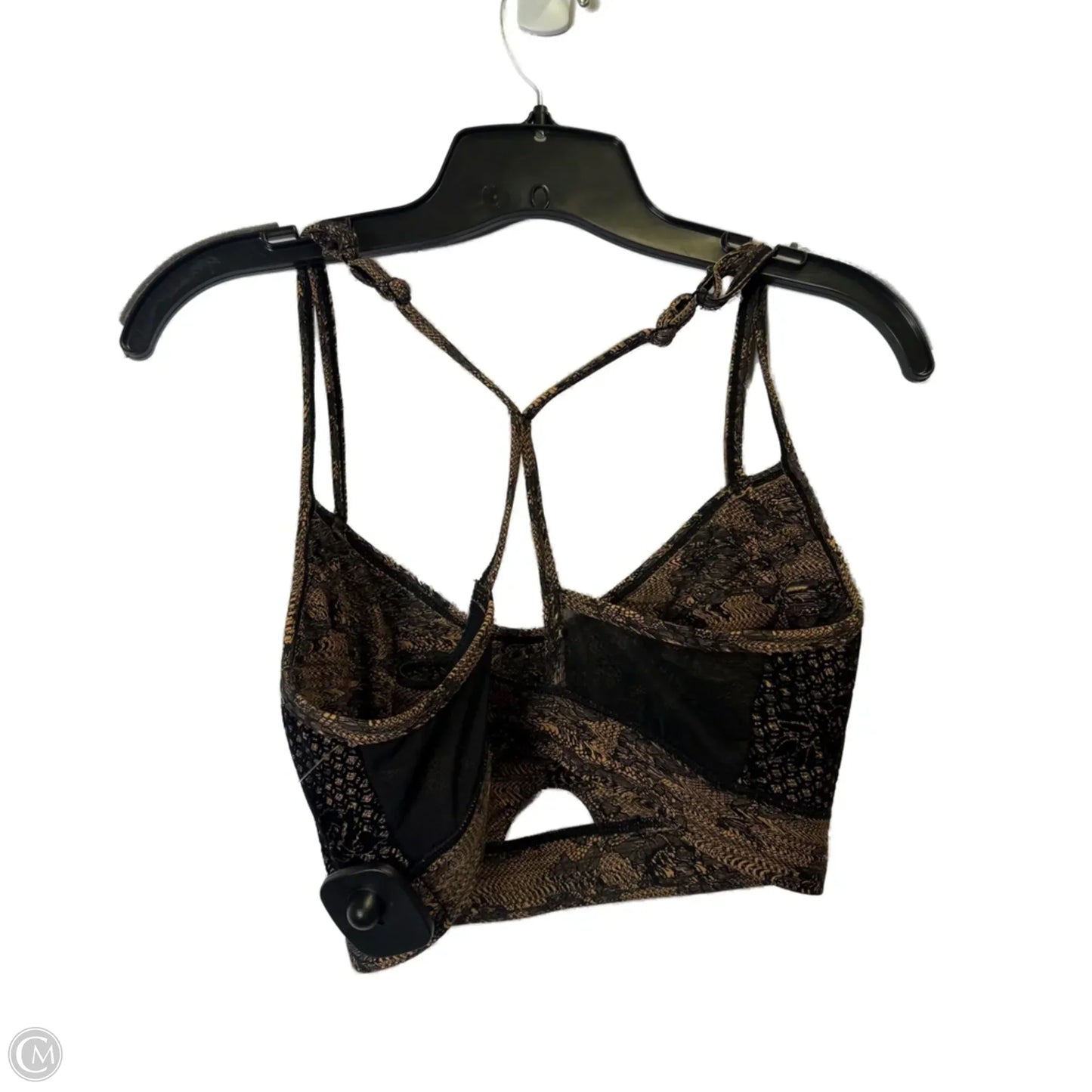 Athletic Bra By Cmc In Black & Tan, Size: Xl