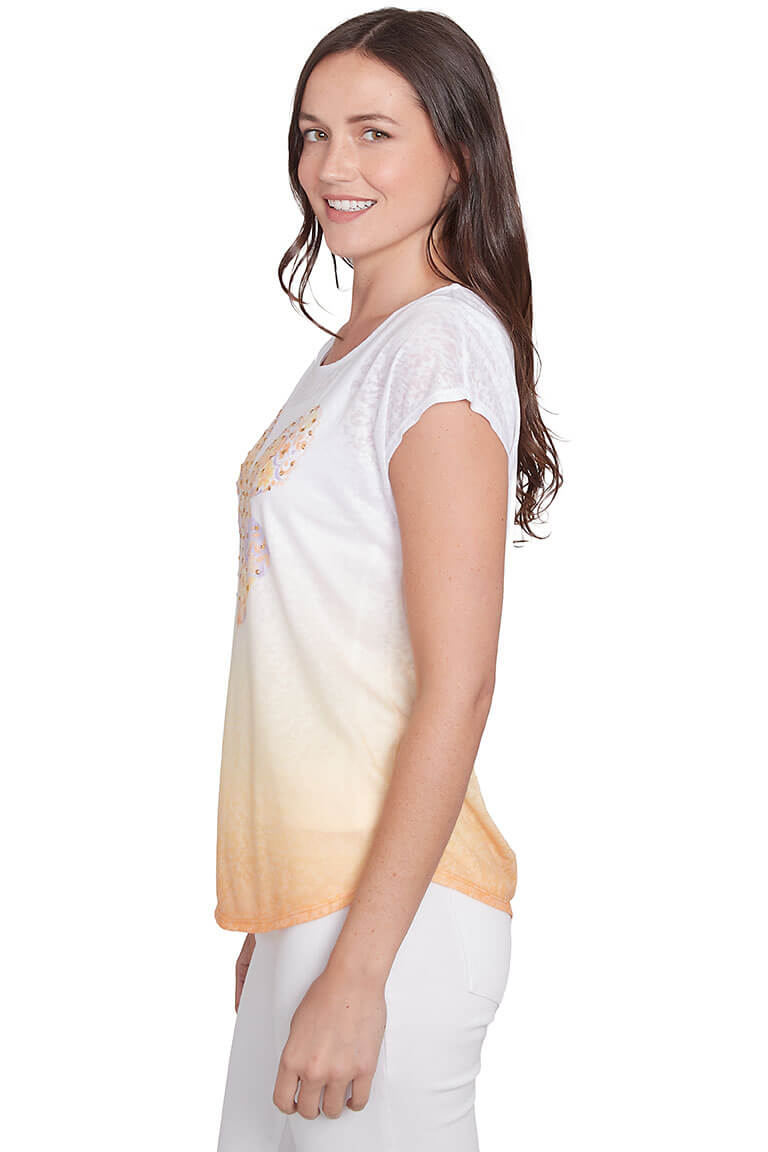 Peachy Keen Jeweled Butterfly Tee