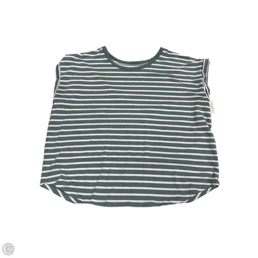 Top Short Sleeve By Maurices In Striped Pattern, Size: Xl