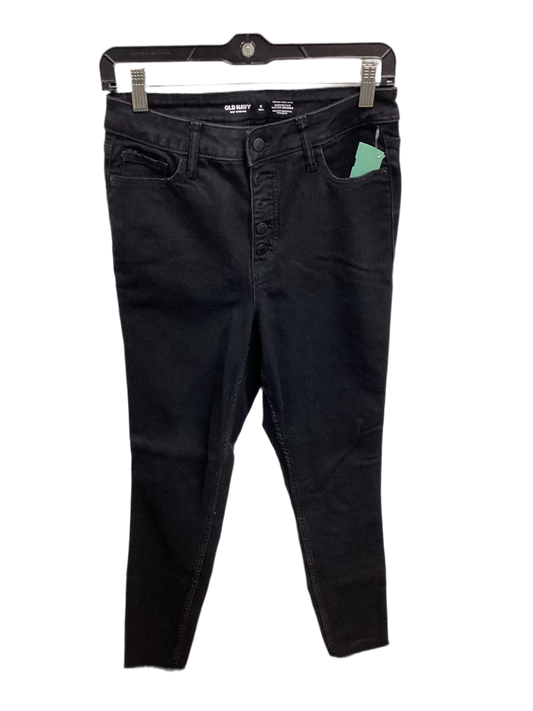Jeans Skinny By Old Navy In Black Denim, Size:6L