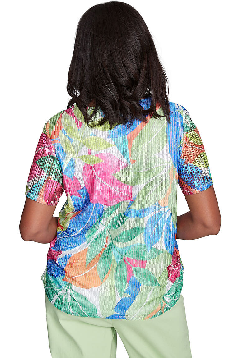 Petite Parrot Cay Tropical Mesh Top