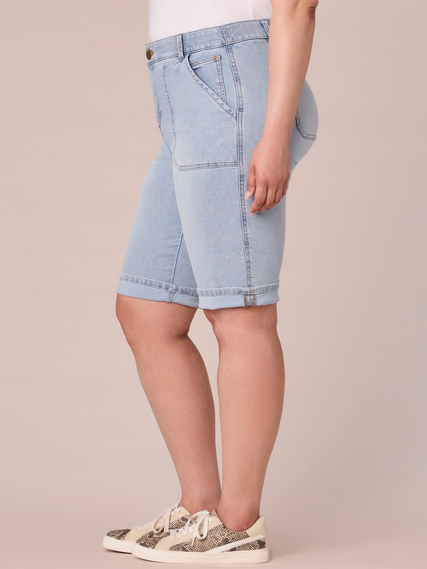 Absolution® Plus Size Repreve Cuffed Hem Bermuda Short