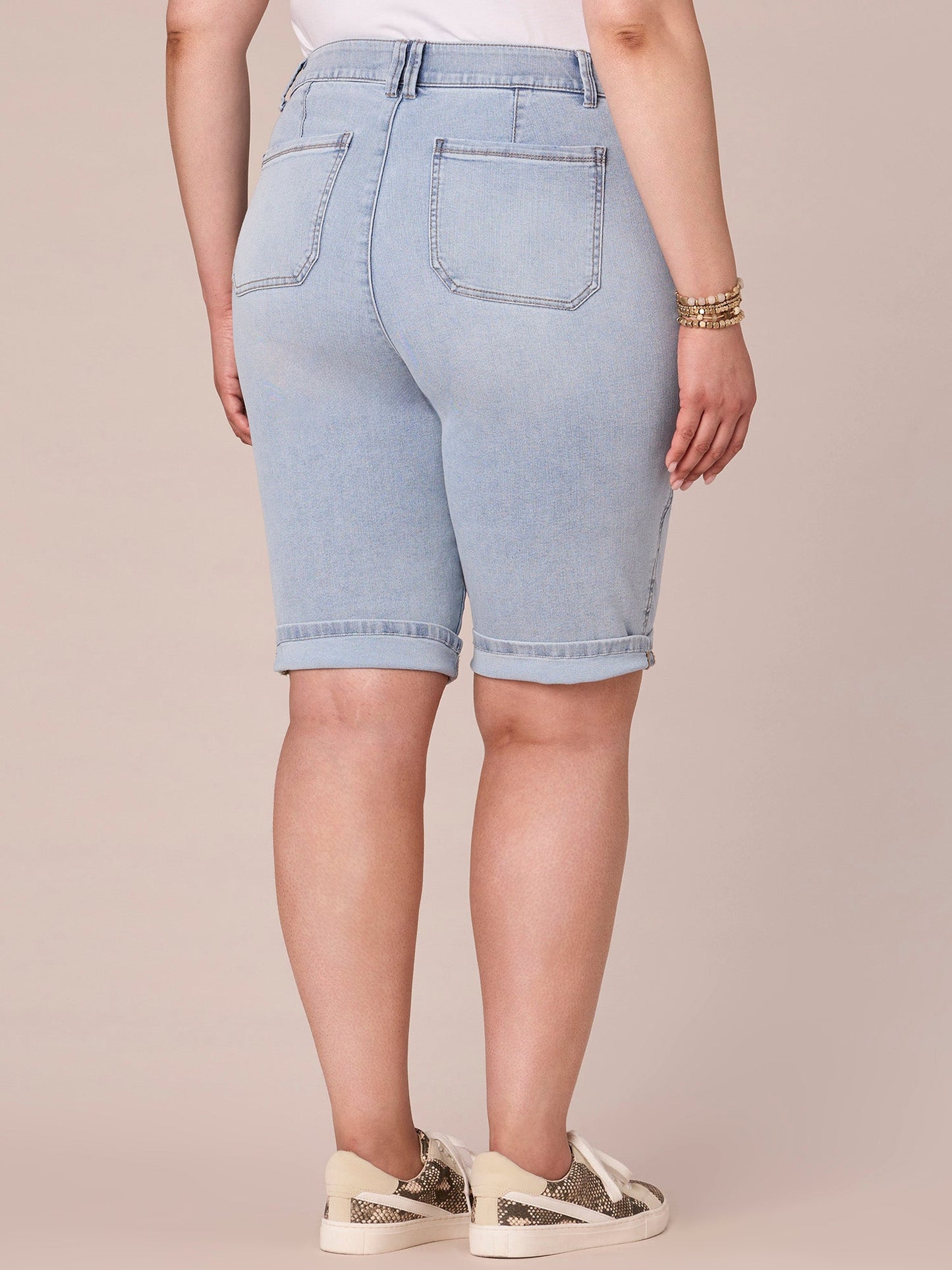 Absolution® Plus Size Repreve Cuffed Hem Bermuda Short